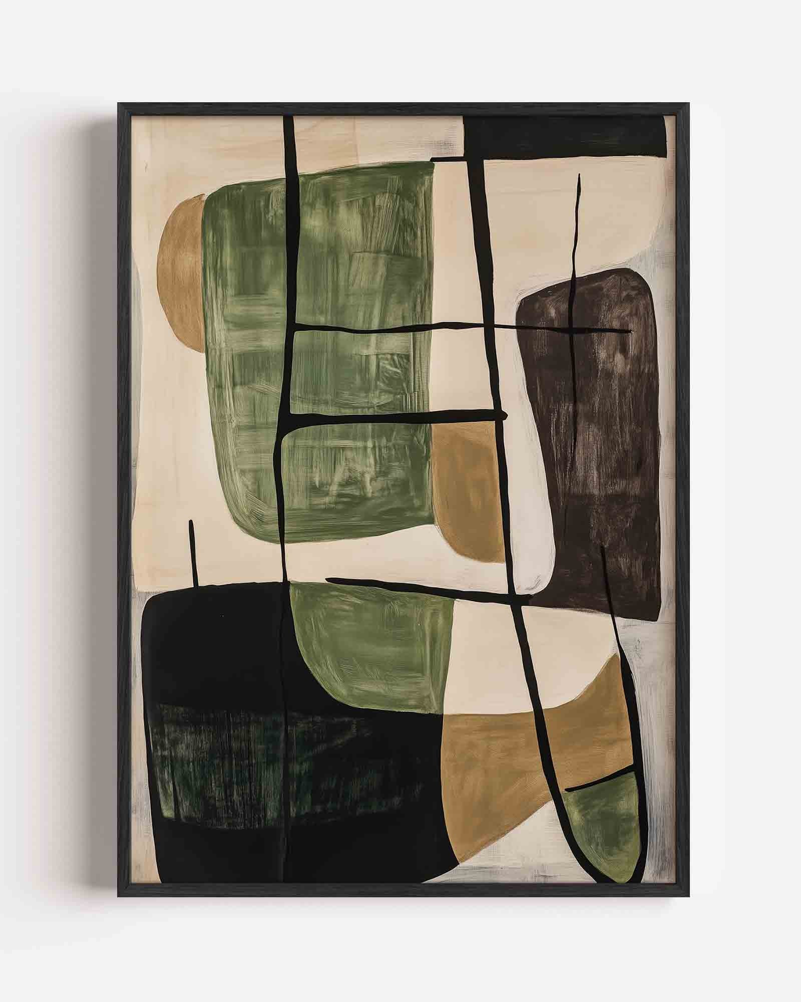 Abstracte vormen Poster