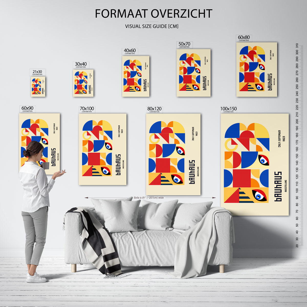Vormritme en kleur Poster