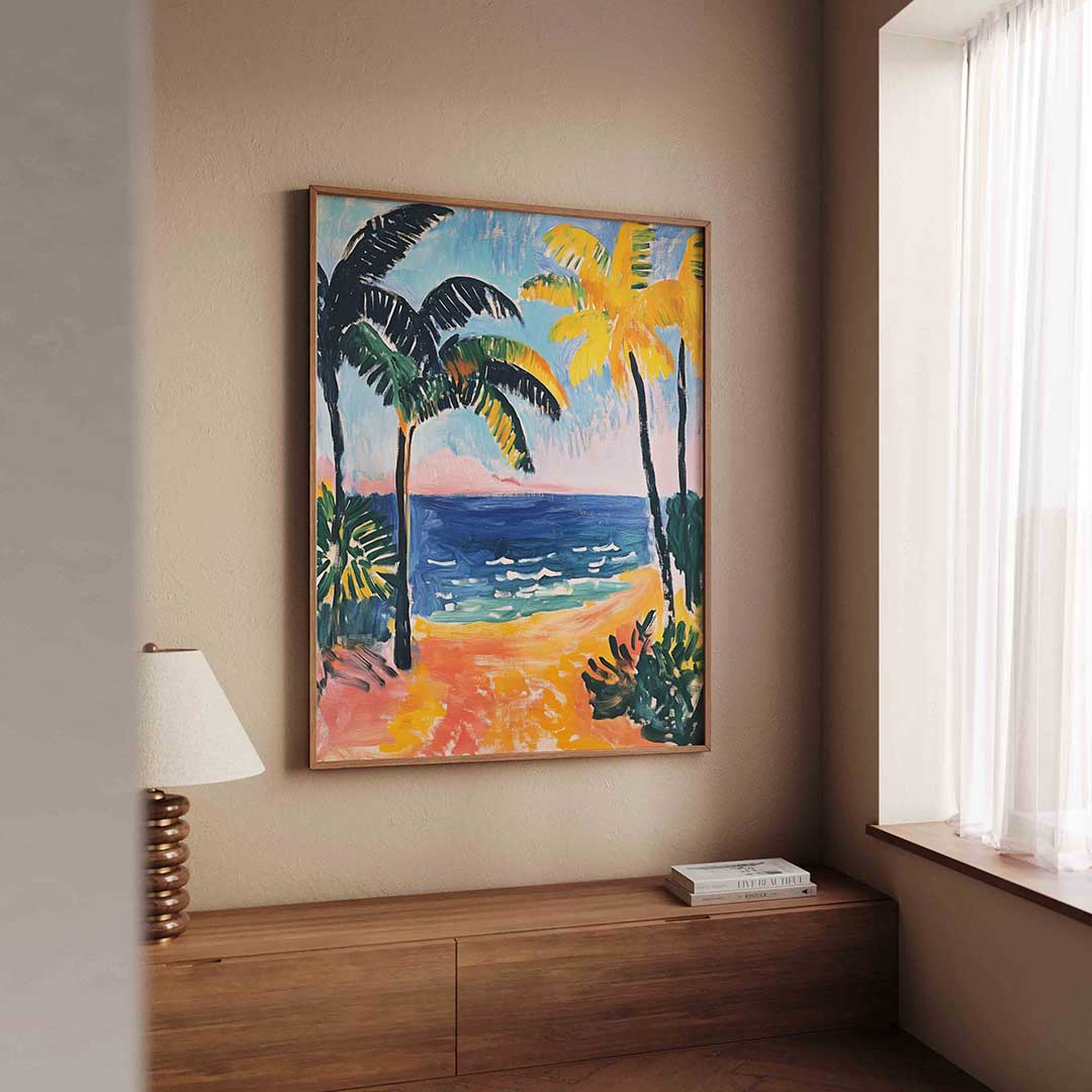 Tropische palmbomen Poster