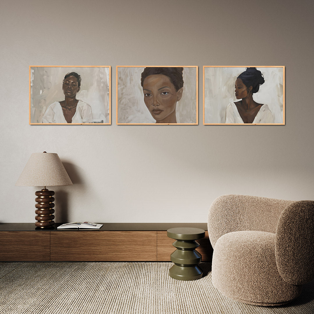 Rustige portretstudie Posterset