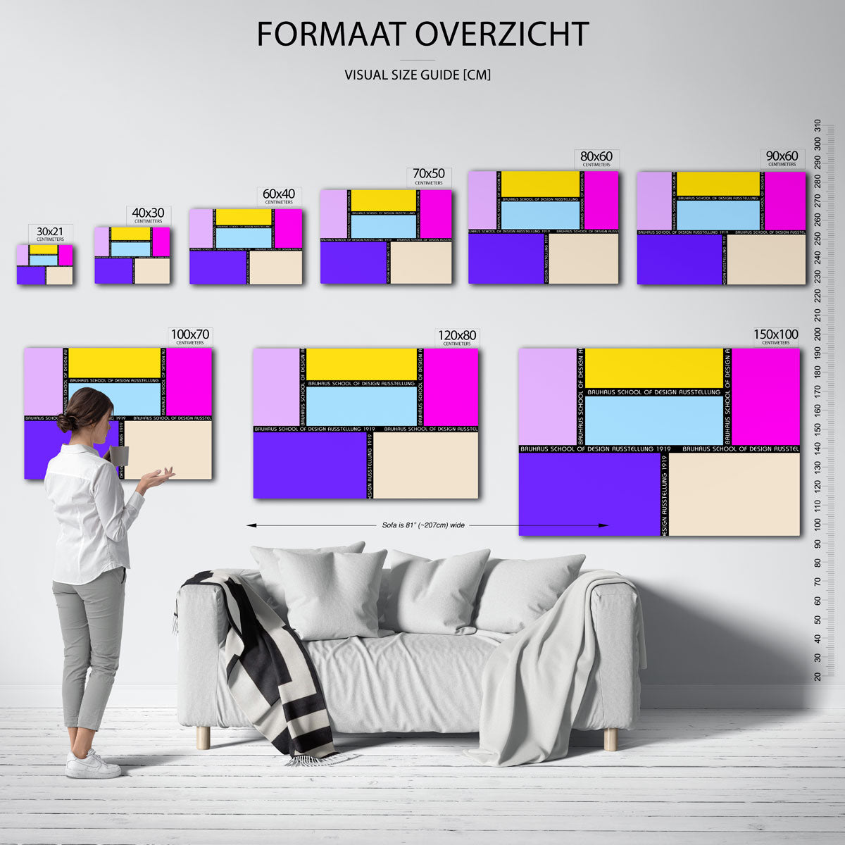 Vorm en kleurvlakken Poster