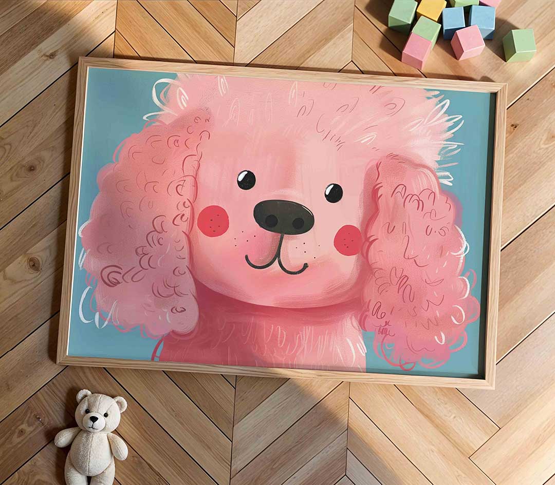 Roze poedel Poster