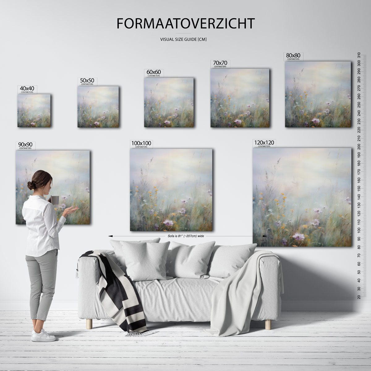 Bloemenveld Poster