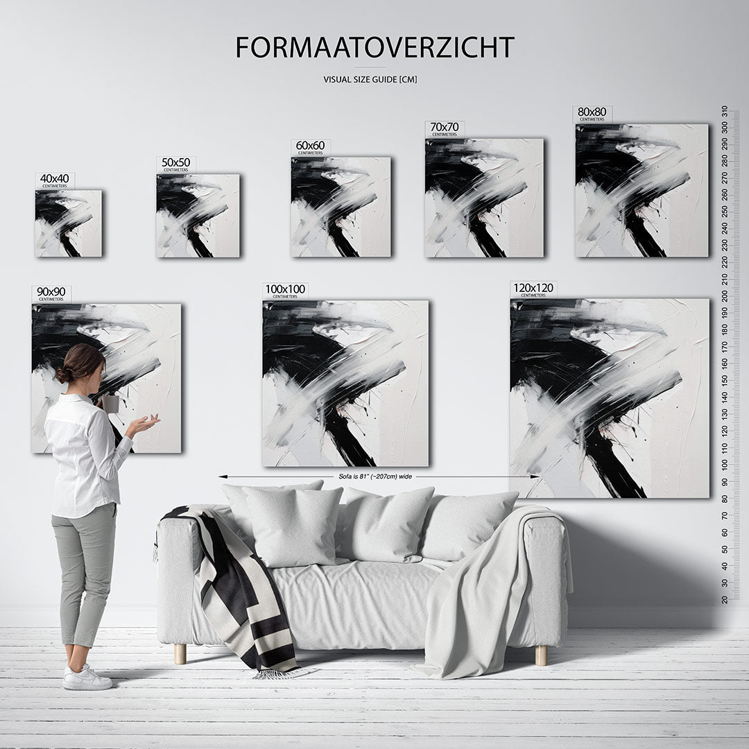Penseelstreken Kunstwerk