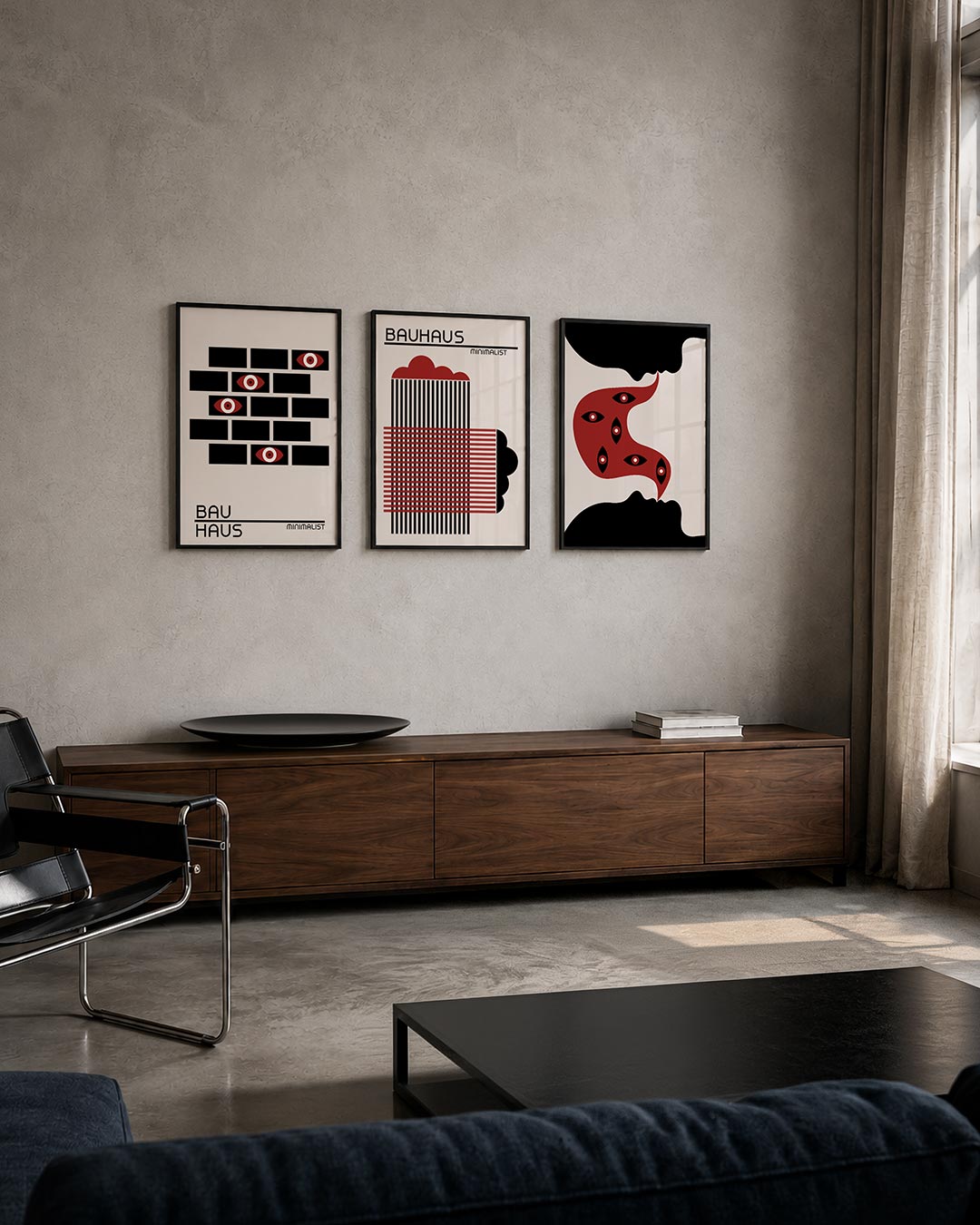 Oogpatroon en vlakken Posterset