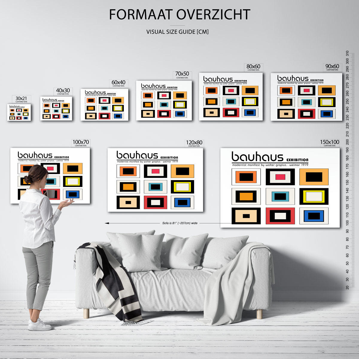Vorm en kleurvlakken Poster