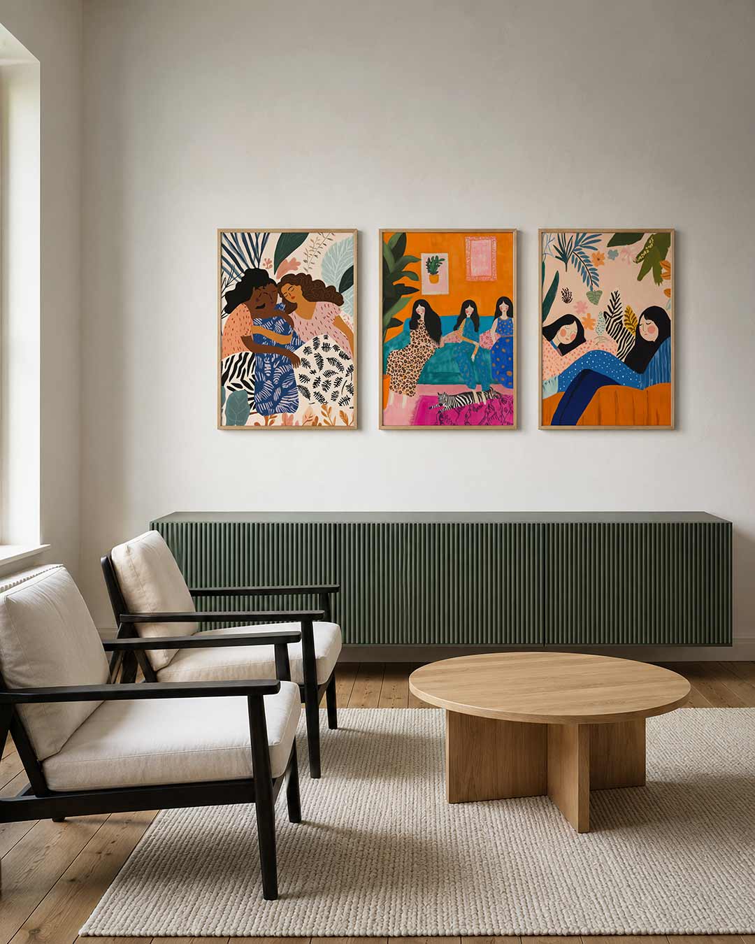 Vorm en kleurenspel Posterset