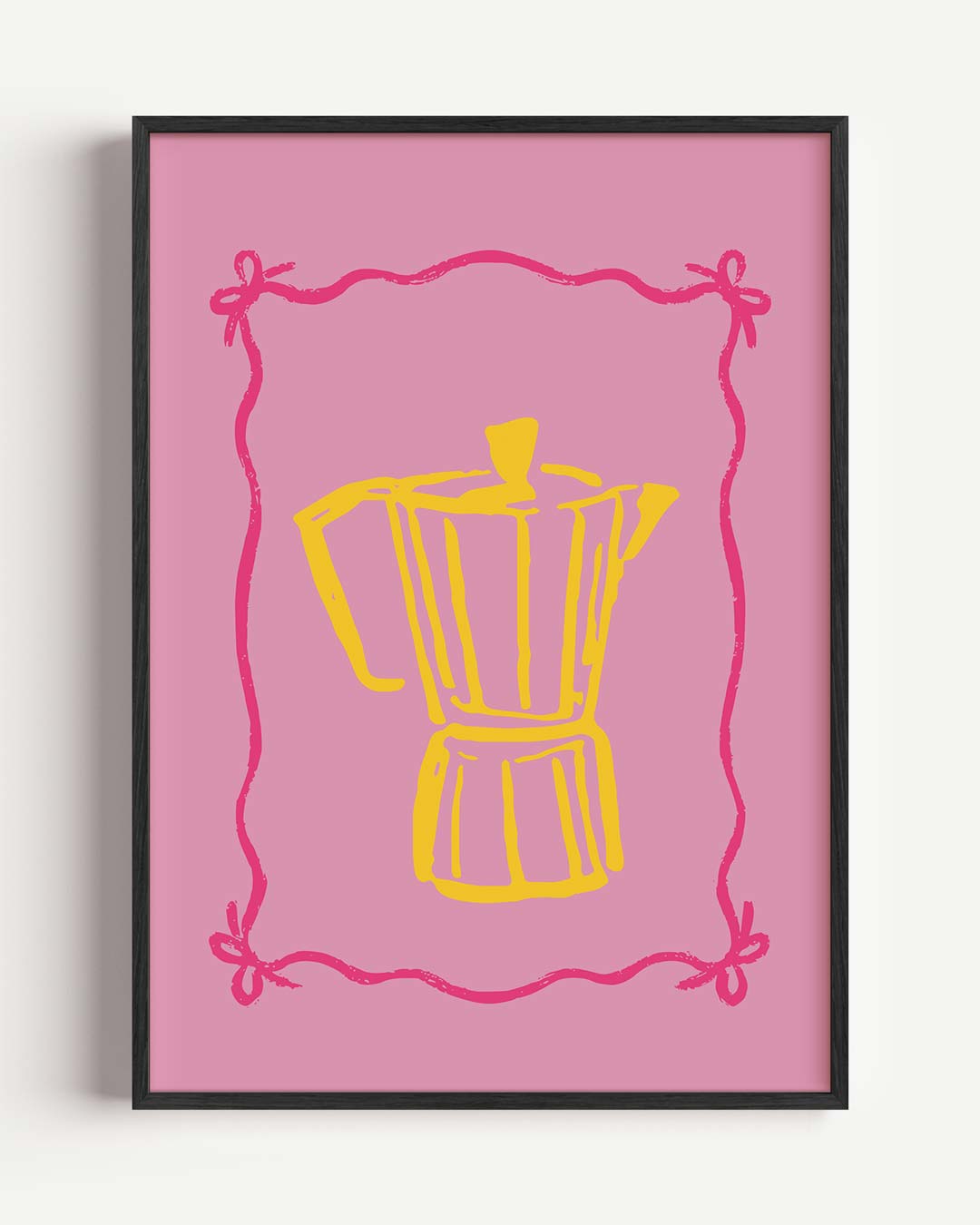 Retro Koffieliefde Poster-WallArtistic