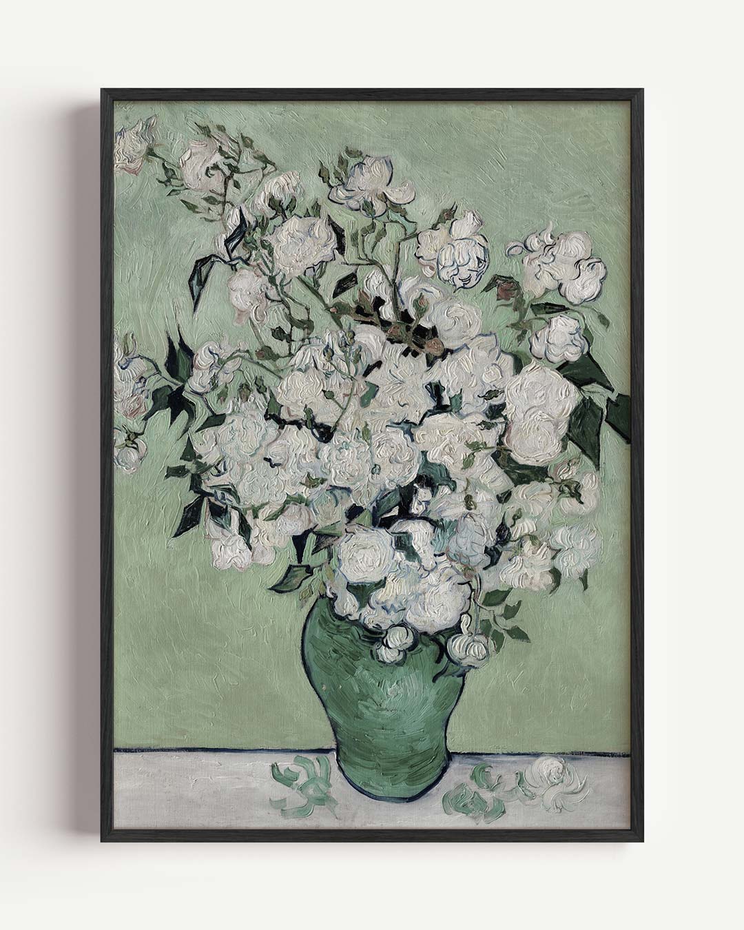 Bloemenpracht in Groen Poster-WallArtistic