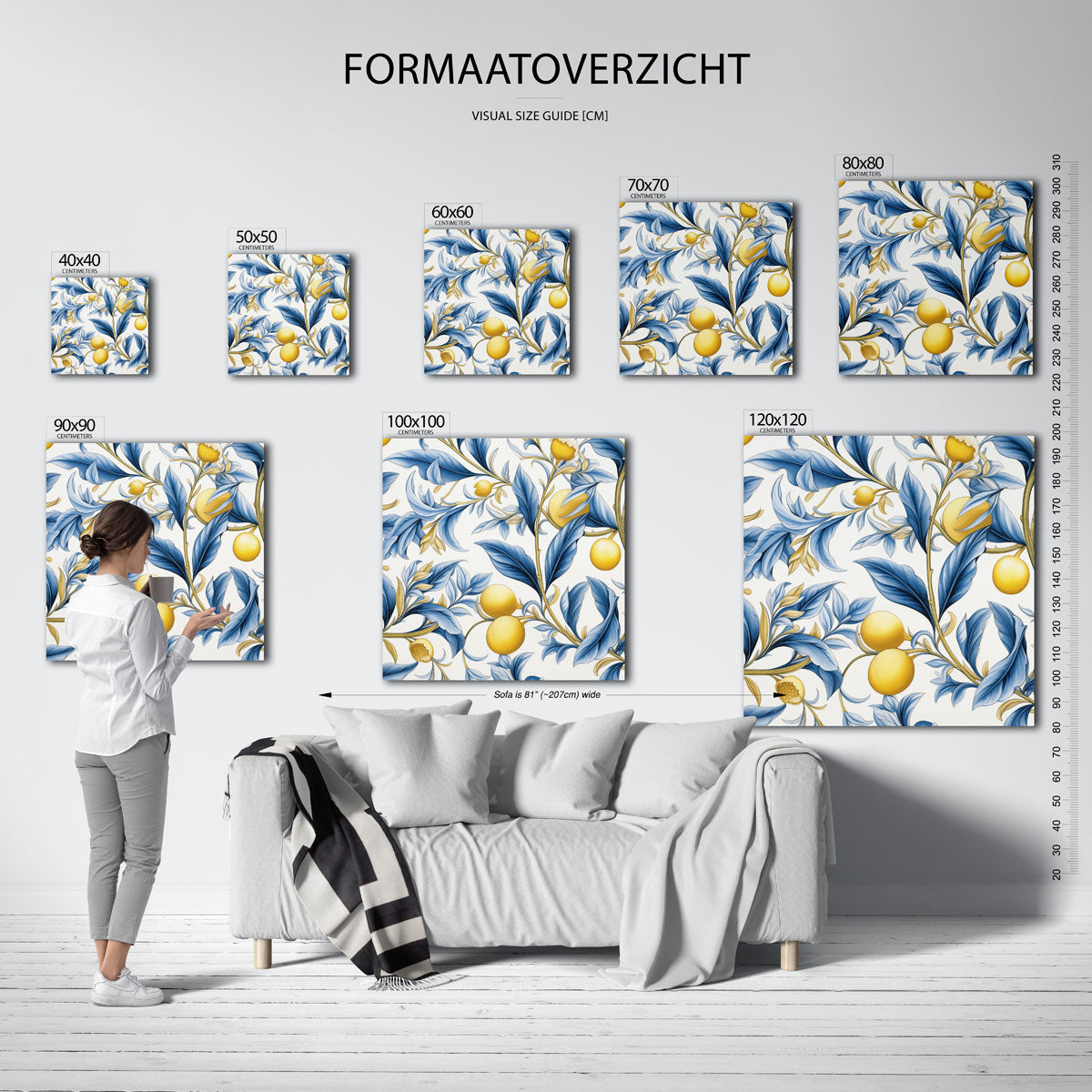 Bladeren en vruchten Poster