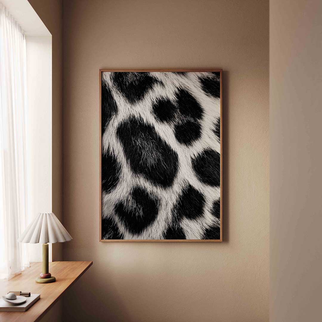Zwart witte vacht Poster
