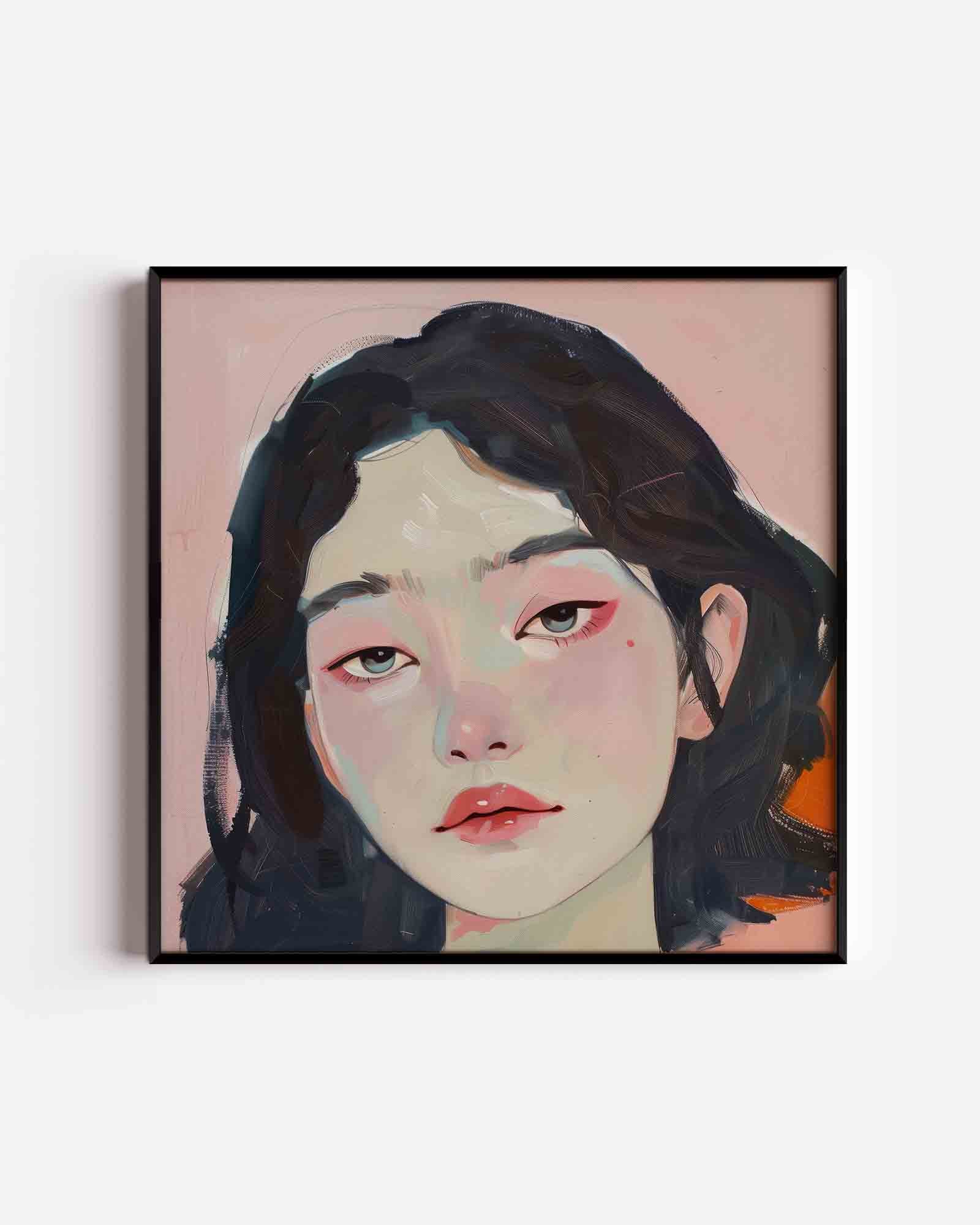 Portret van vrouw Poster