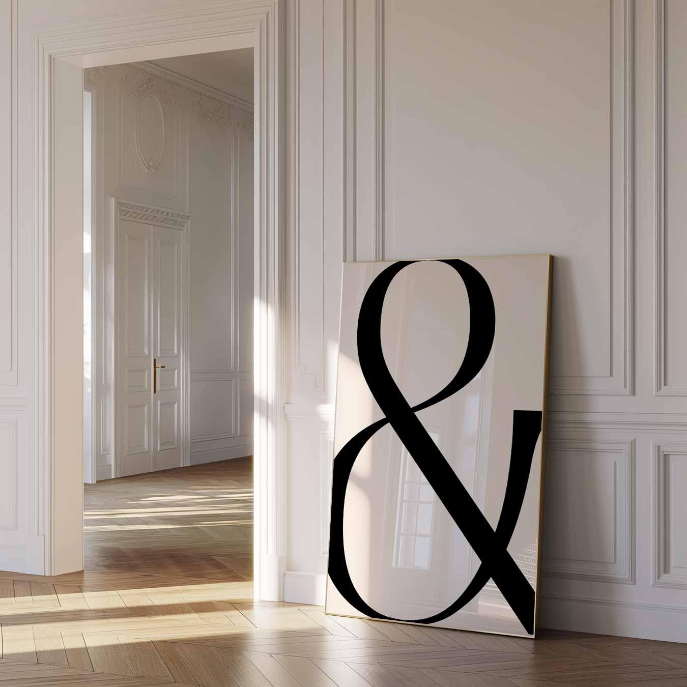 Stijlvolle Ampersand Poster-WallArtistic