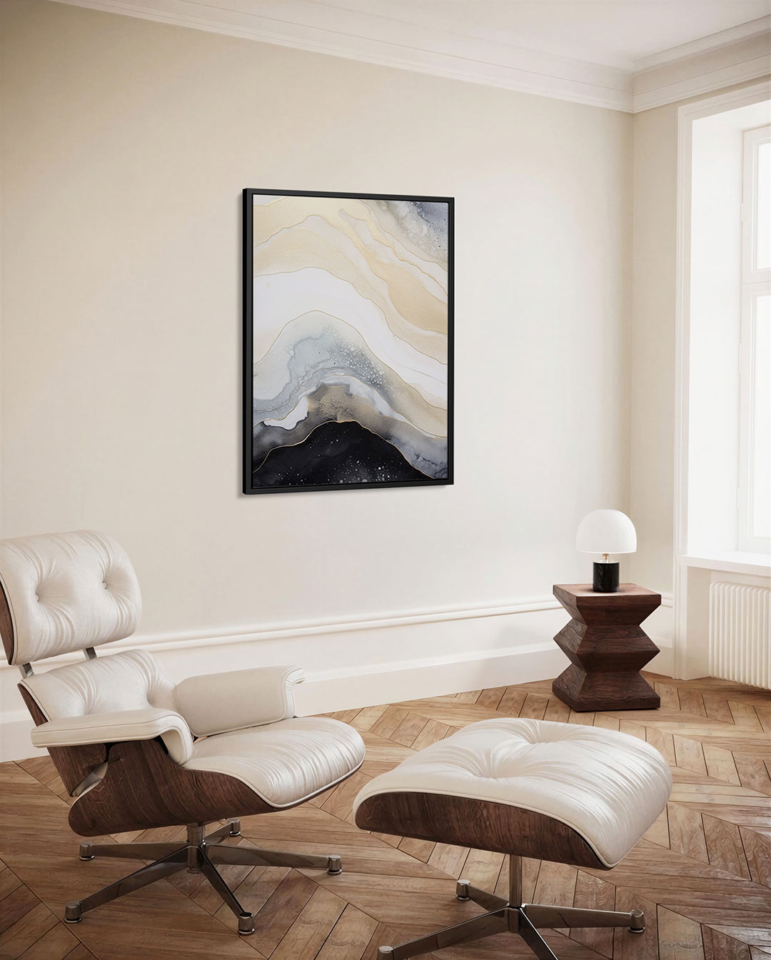 Gelaagde natuurelementen Kunstwerk