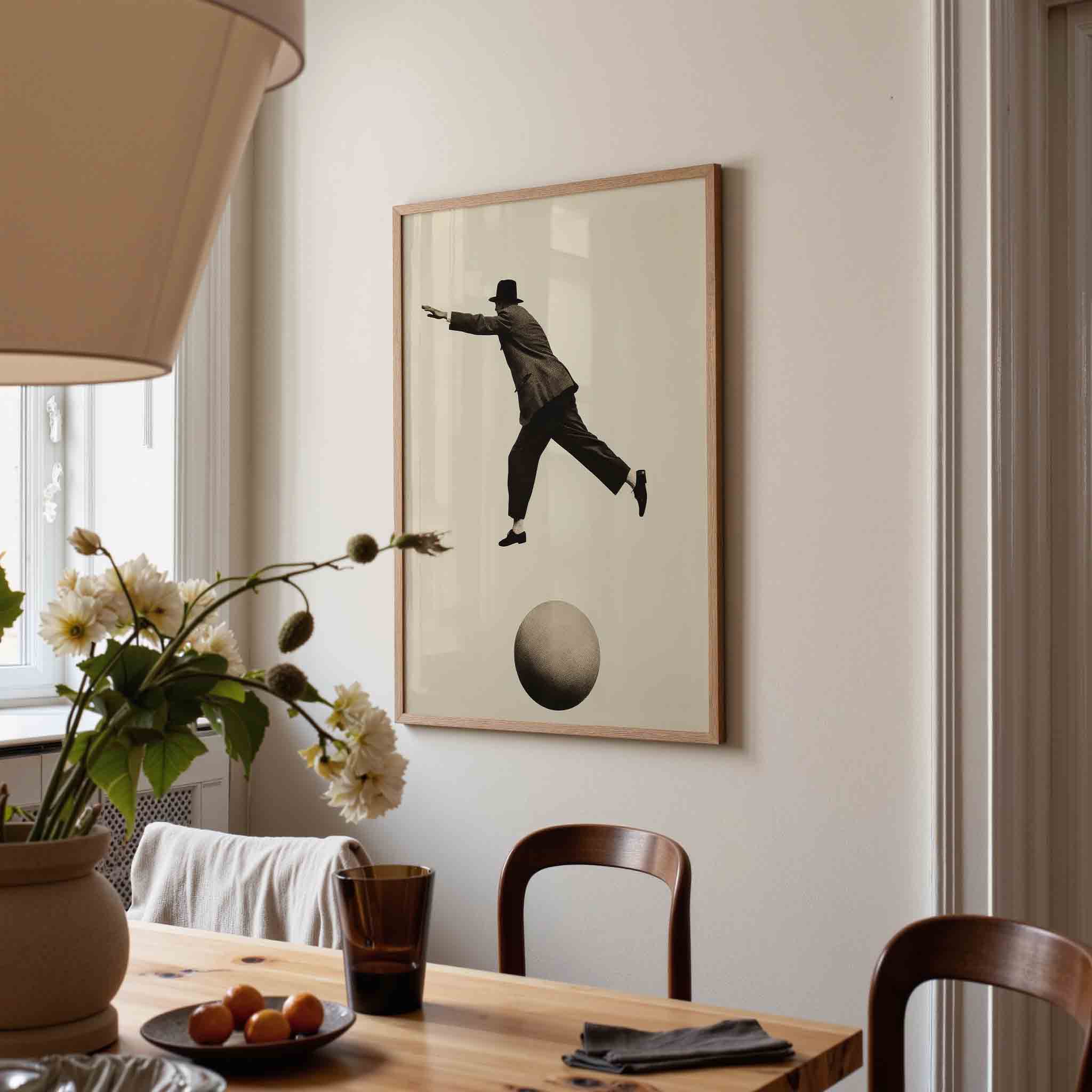 Man in beweging Poster