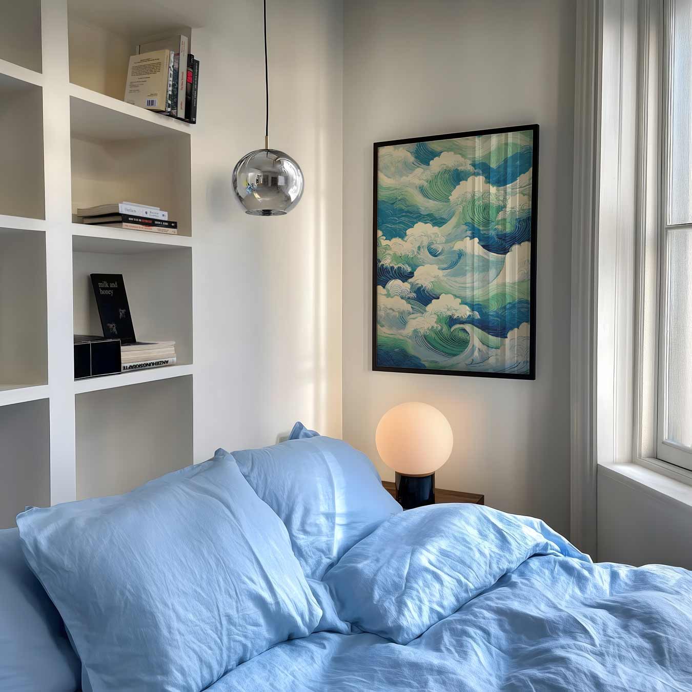 Golvende Zeeën Kunstposter-WallArtistic