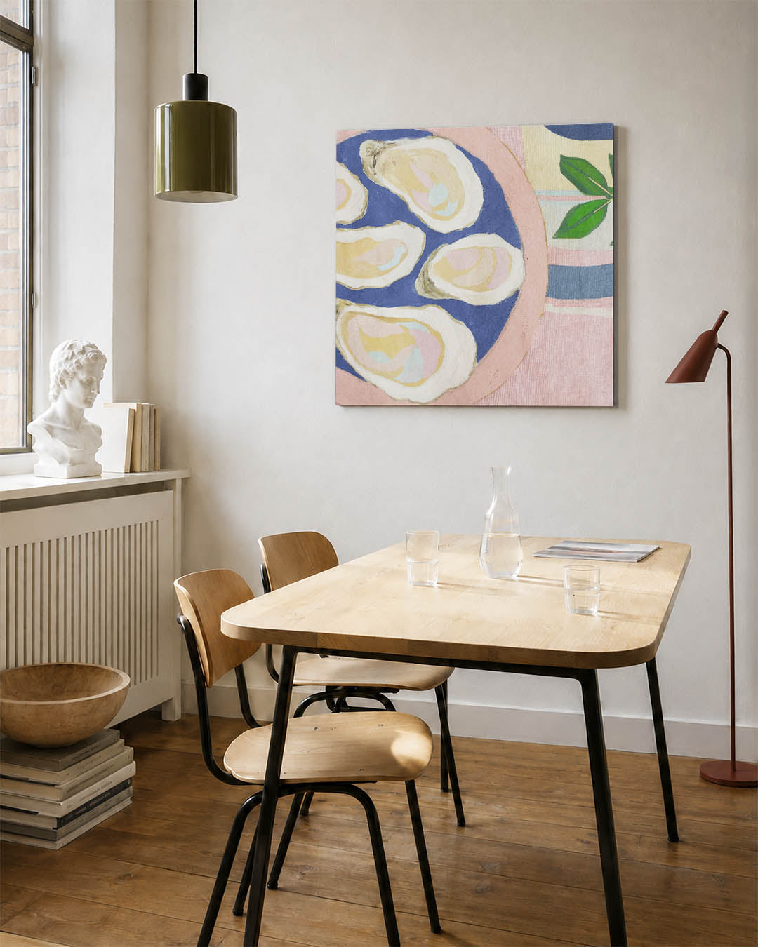 Oesters op tafel Kunstwerk
