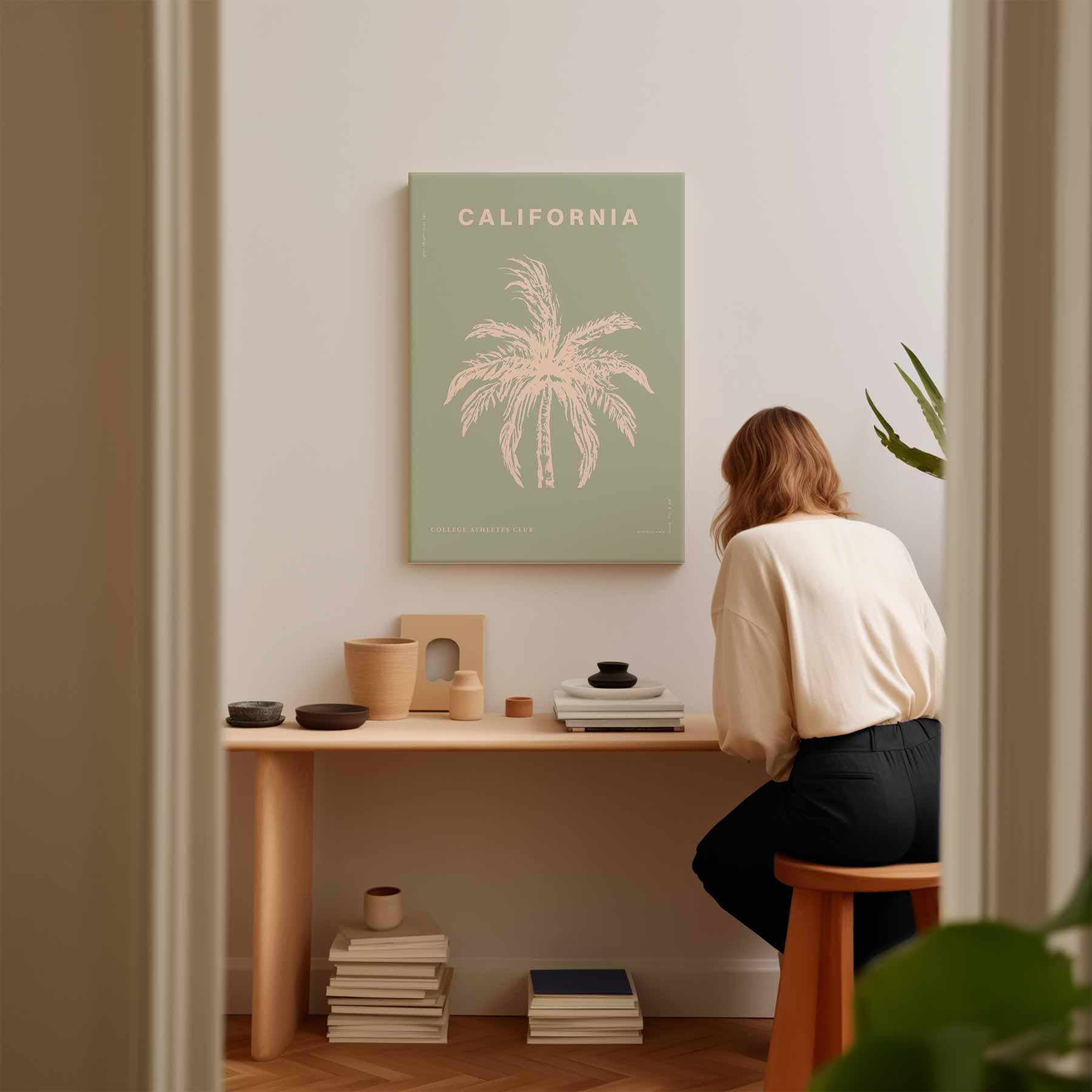 California Droom Palm Kunstwerk-canvas-dibond-plexiglas-wanddecoratie-WallArtistic