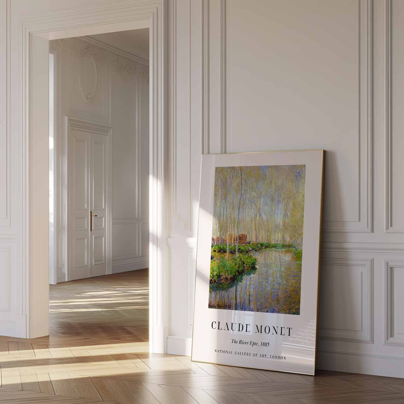 Monet's Dromerige Rivierlandschap Poster-WallArtistic