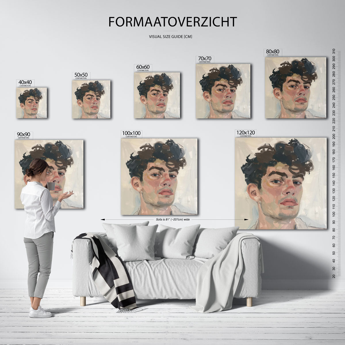 Portret van een man Poster