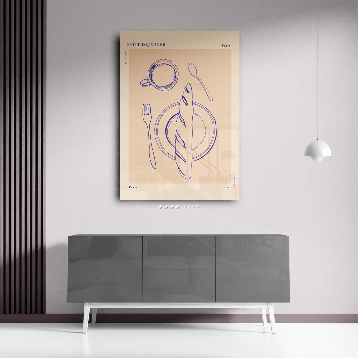Ontbijt in Parijs Kunstwerk-canvas-dibond-plexiglas-wanddecoratie-WallArtistic