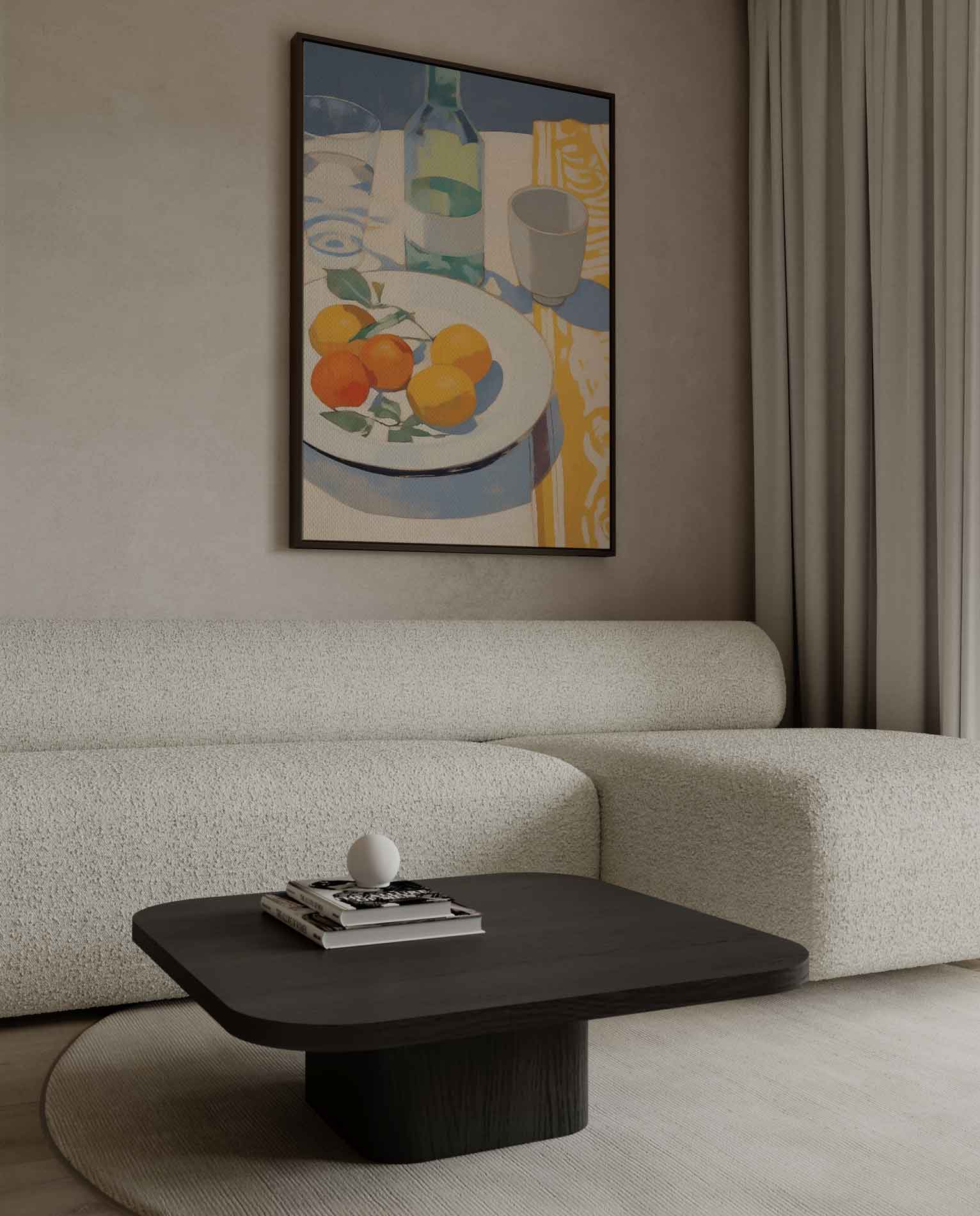 Mediterraanse Stilleven in Zonlicht Kunstwerk-canvas-dibond-plexiglas-wanddecoratie-WallArtistic