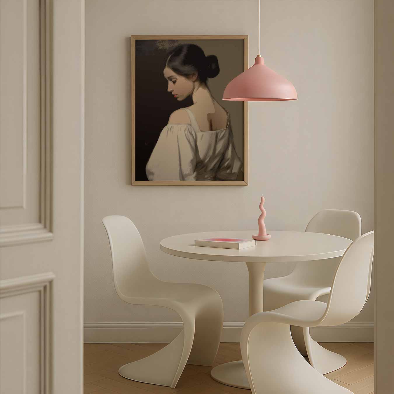 Elegante Vrouwelijke Silhouet Poster-WallArtistic