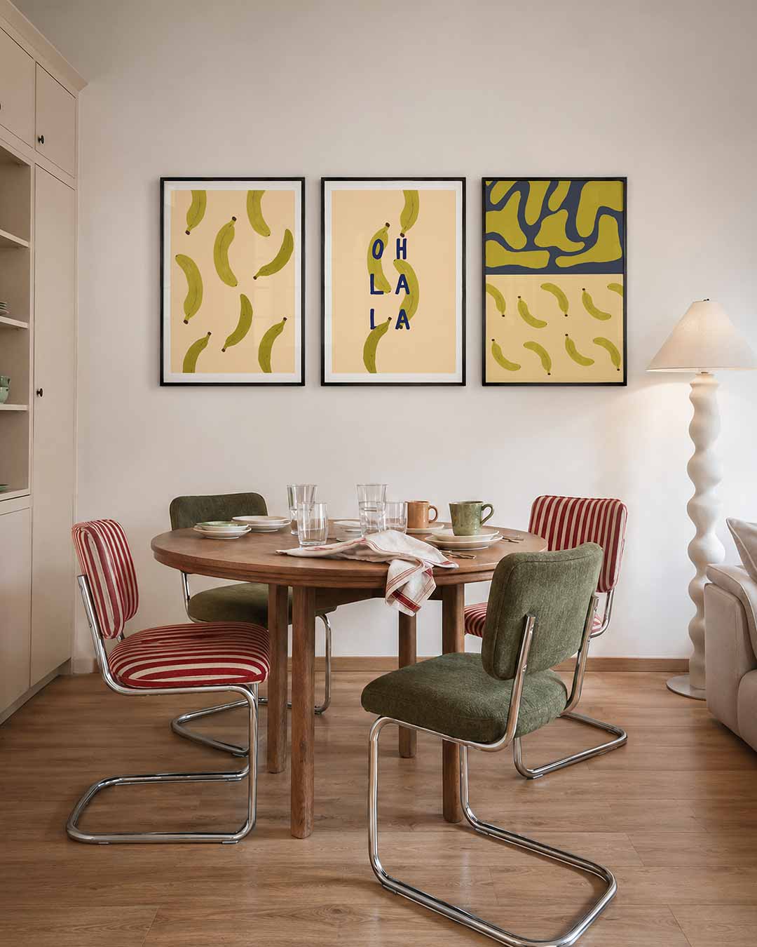 Speelse bananen Posterset