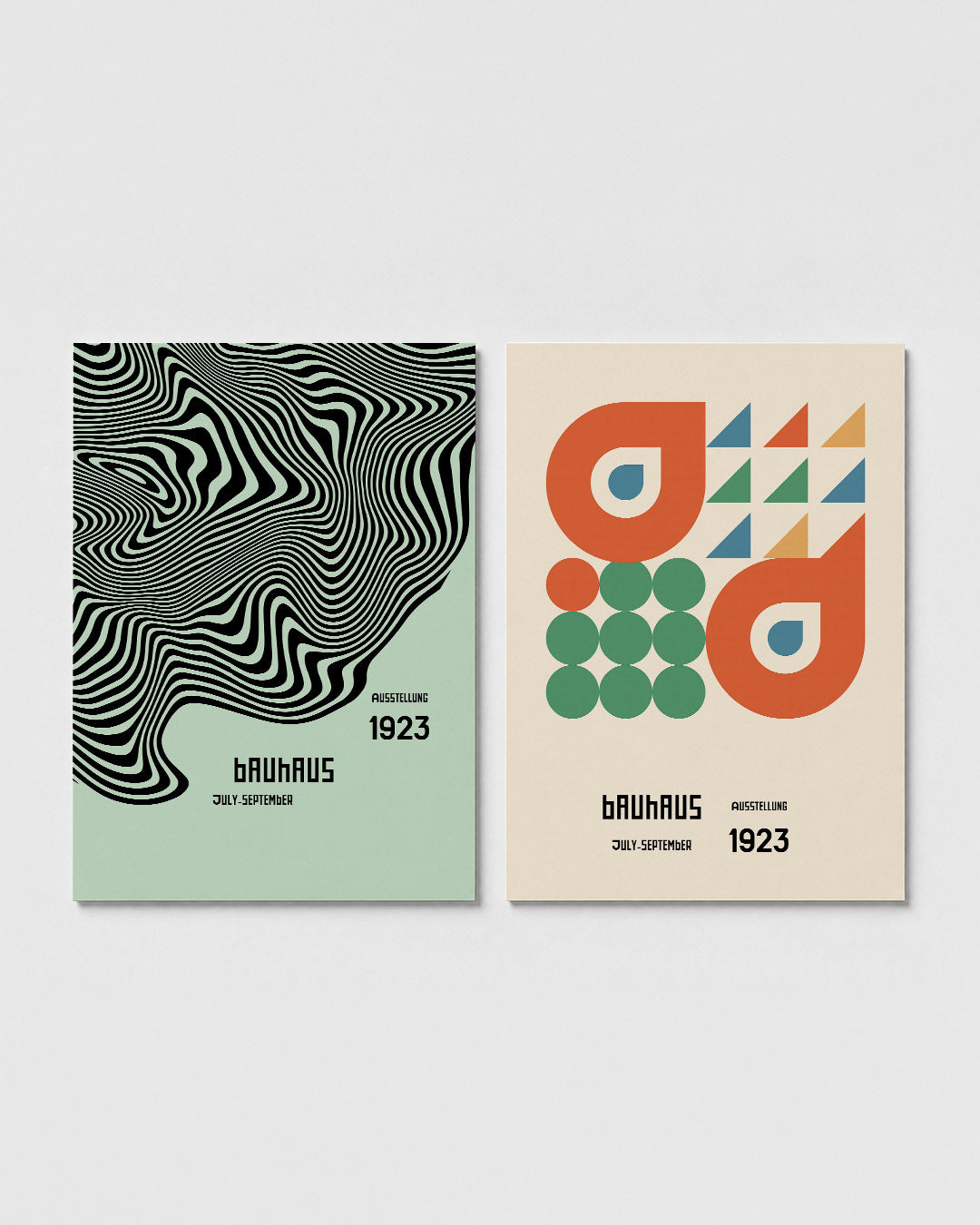 Golvend lijnenspel Posterset