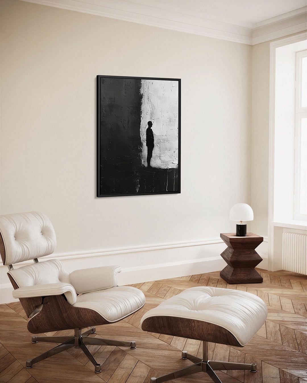 Silhouet contrast Kunstwerk