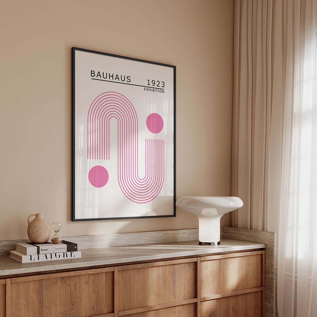 Lijnen en cirkels Poster