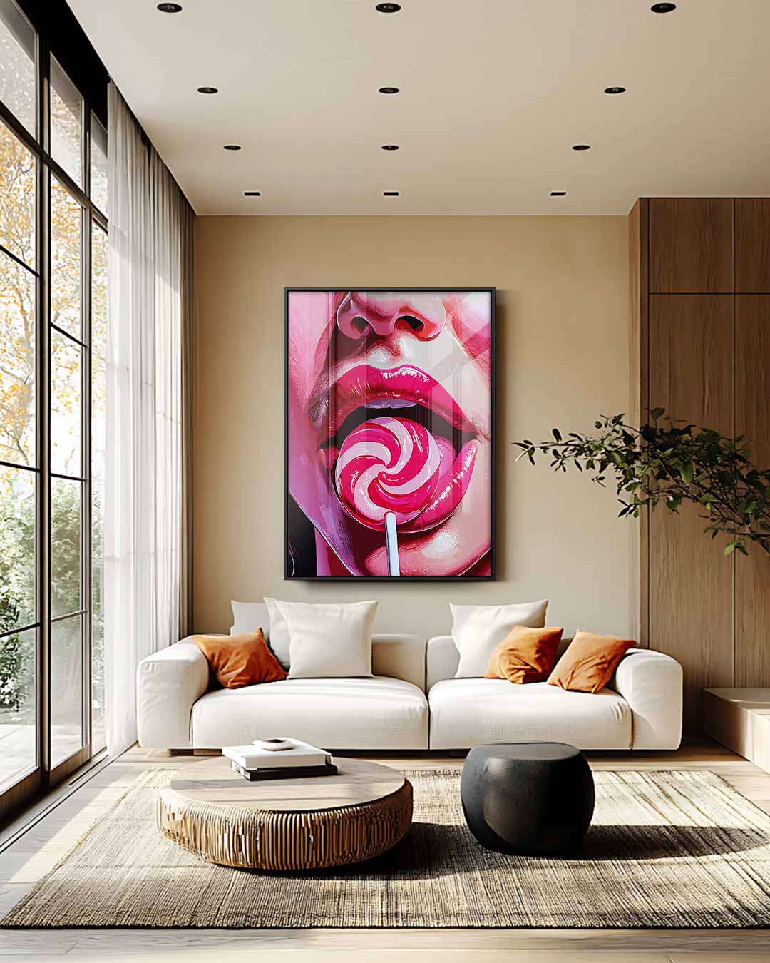 Verleidelijke Lolipop Kunstwerk-canvas-dibond-plexiglas-wanddecoratie-WallArtistic