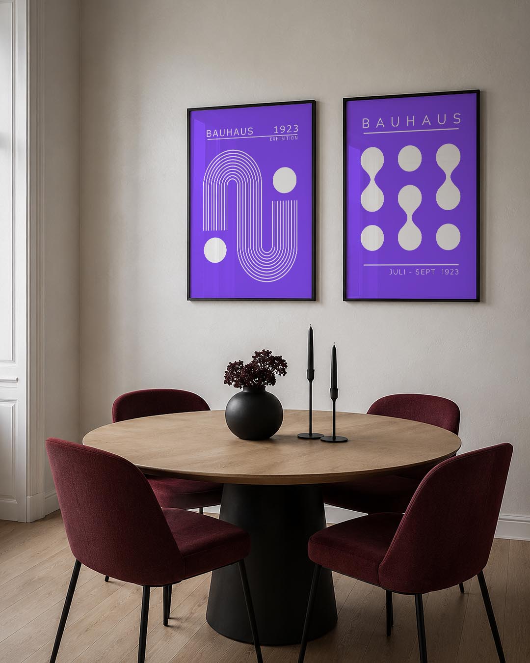 Lijnen en cirkelspel Posterset