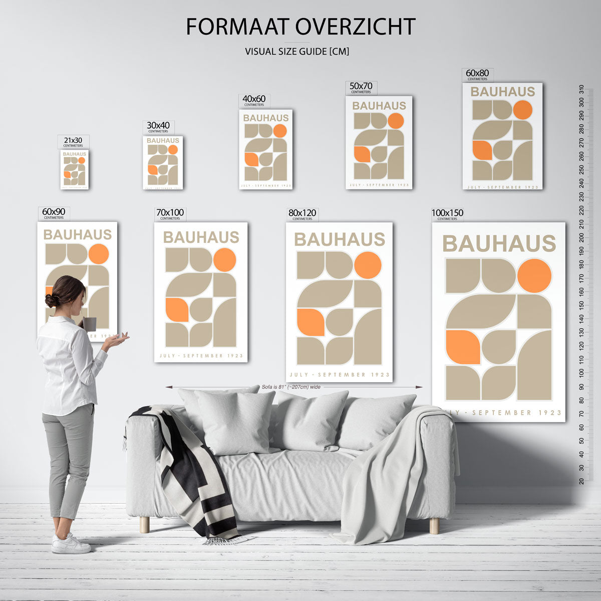 Vormen en kleurvlakken Poster