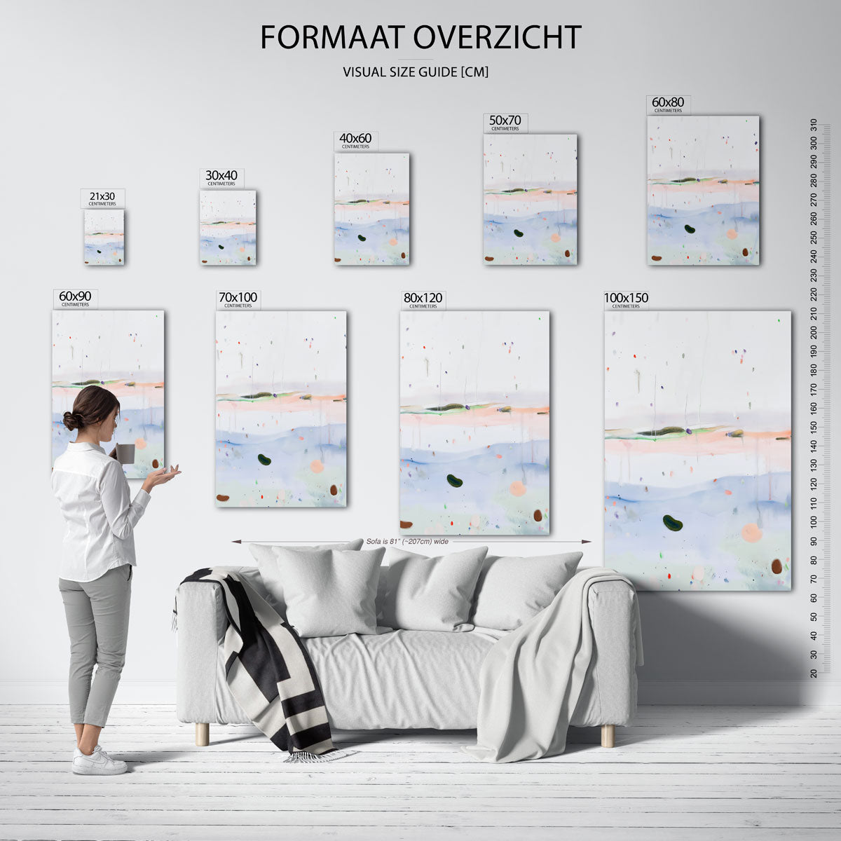 Abstracte vormen en kleuren Poster