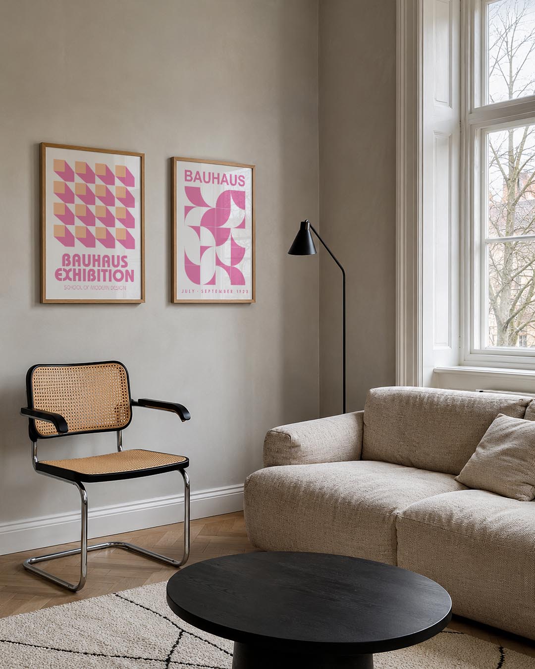 Kleurvlakken en schaduwen Posterset