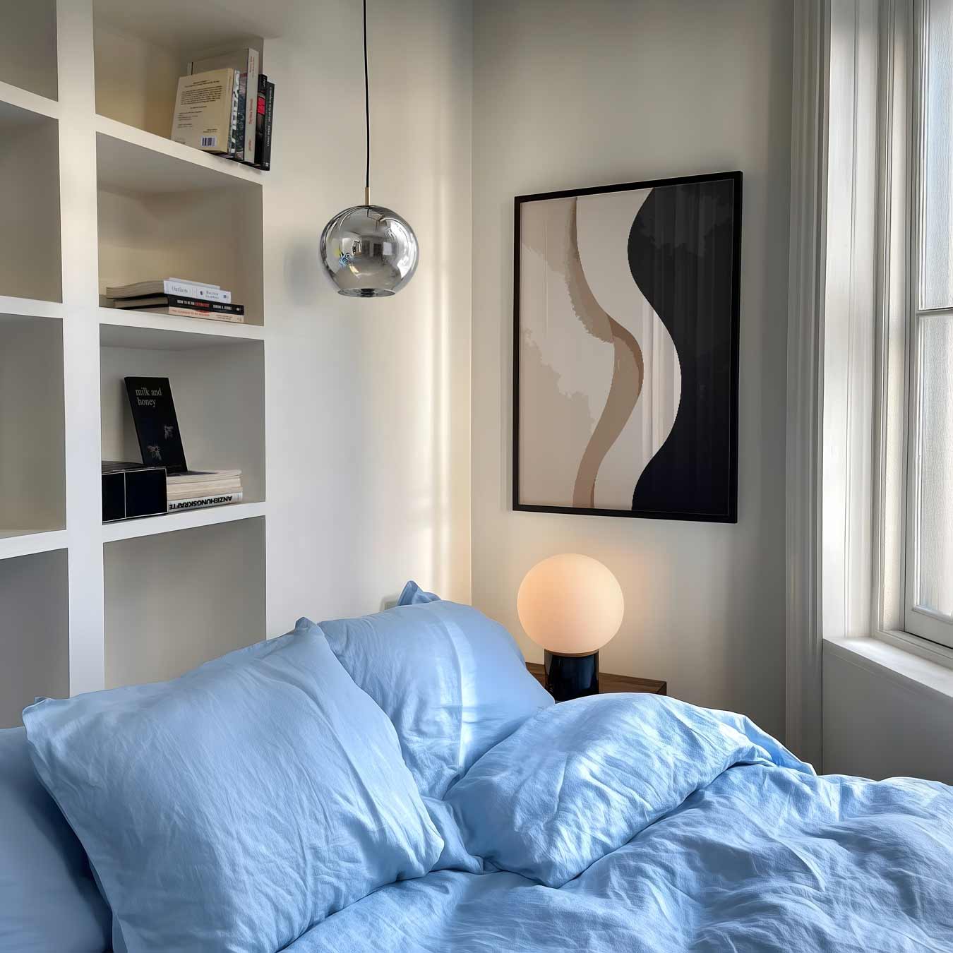 Subtiele Elegante Golven Poster-WallArtistic