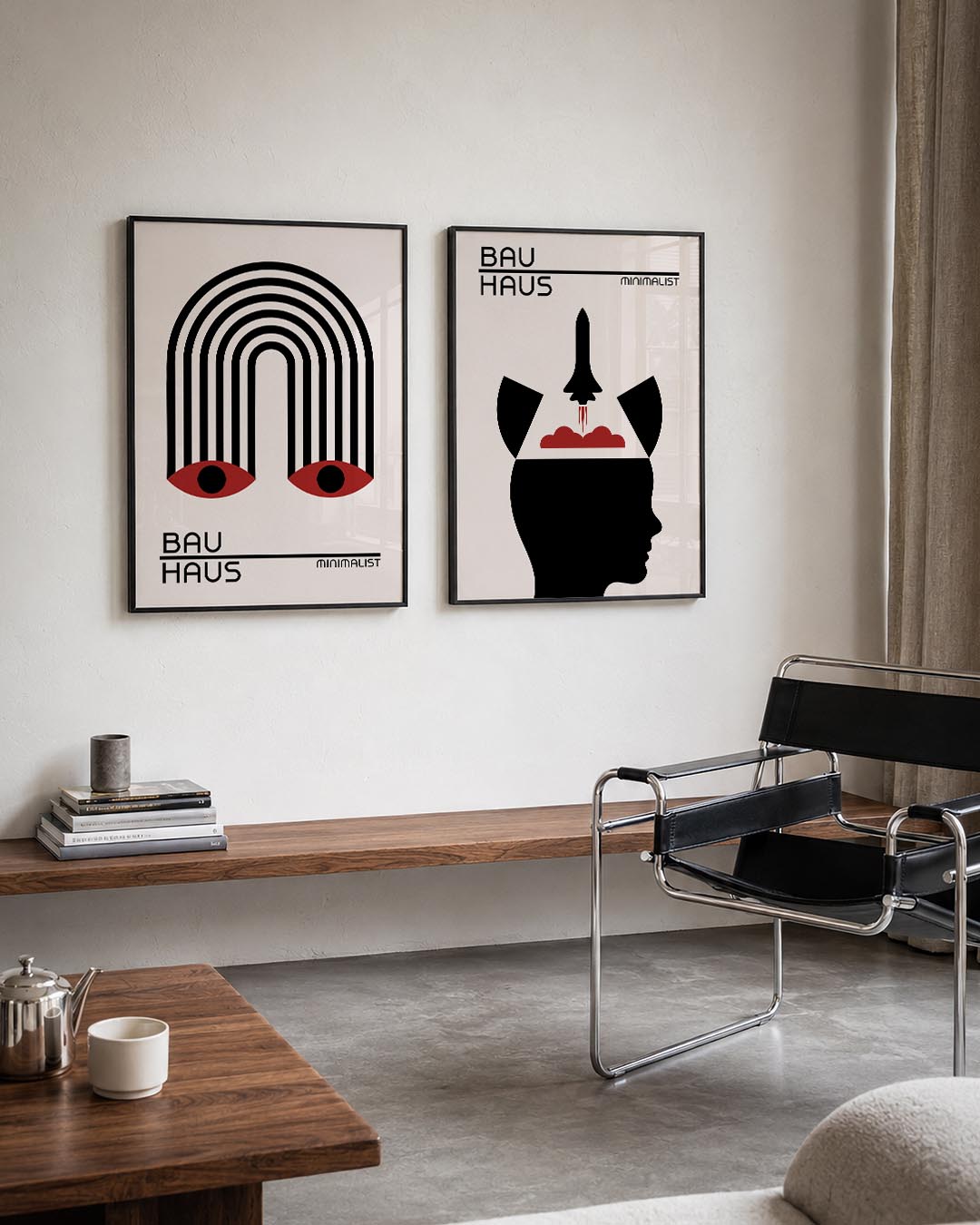 Lijnen en ogen Posterset