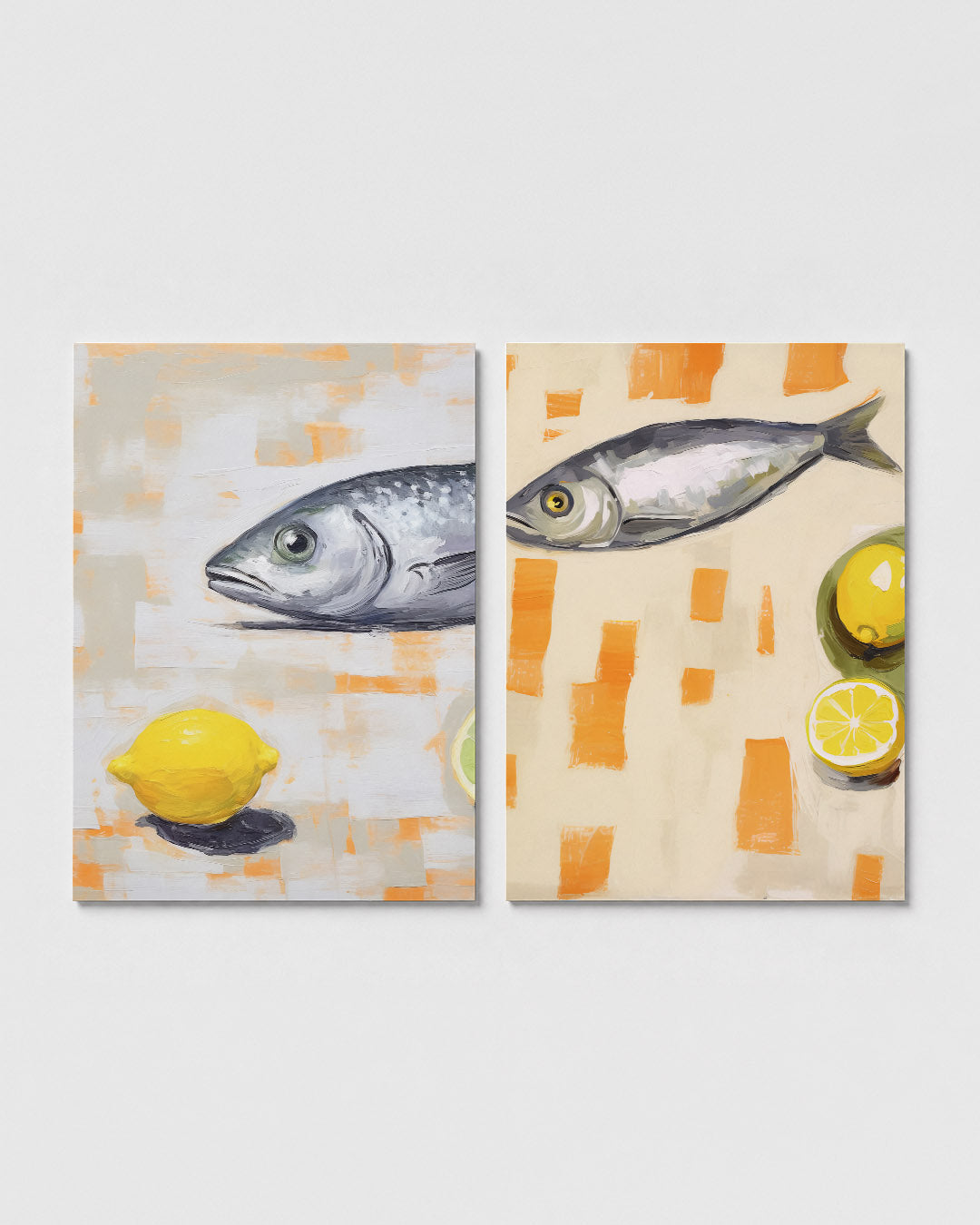 Vorm en citrus Posterset