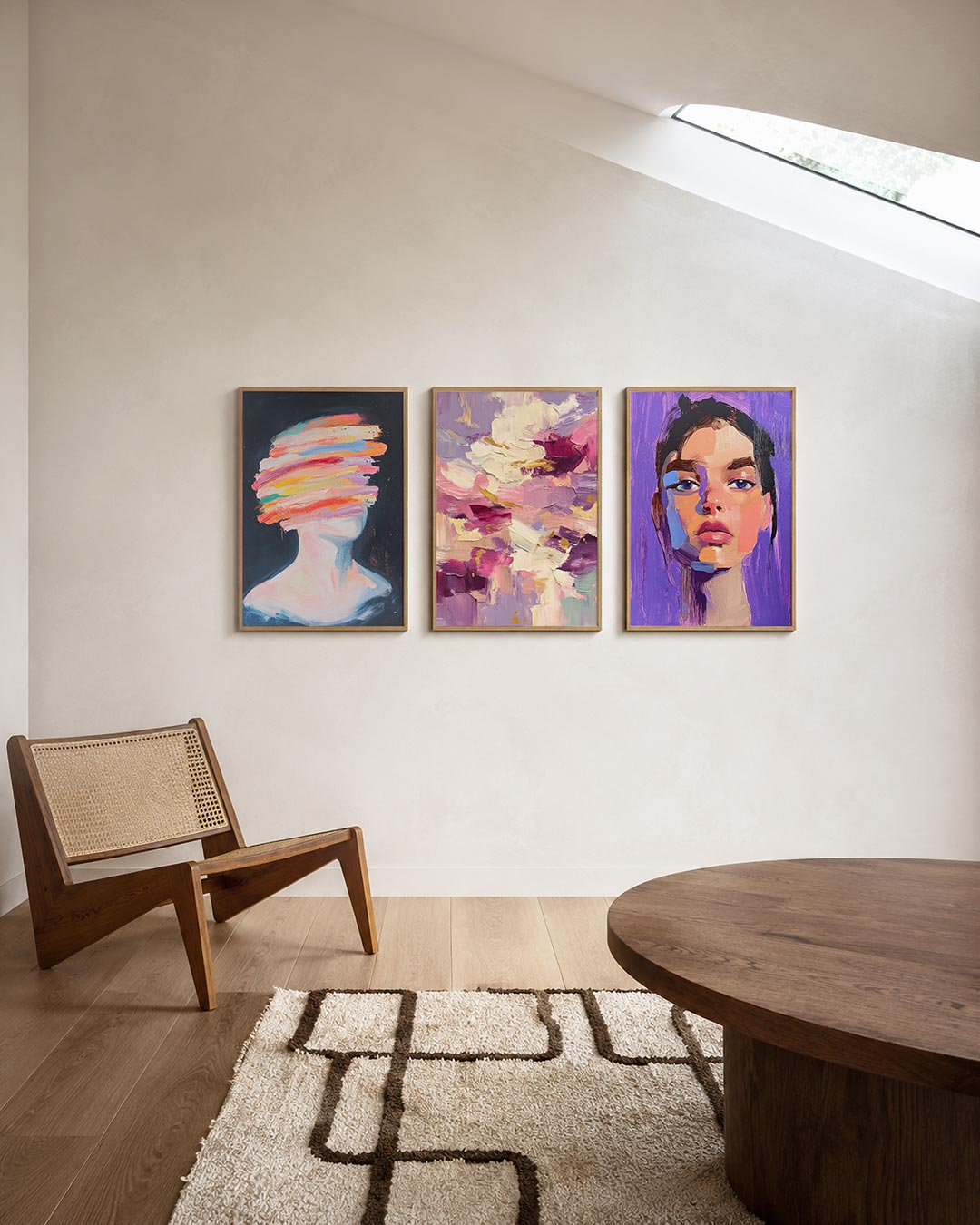 Kleurrijke vegen Posterset