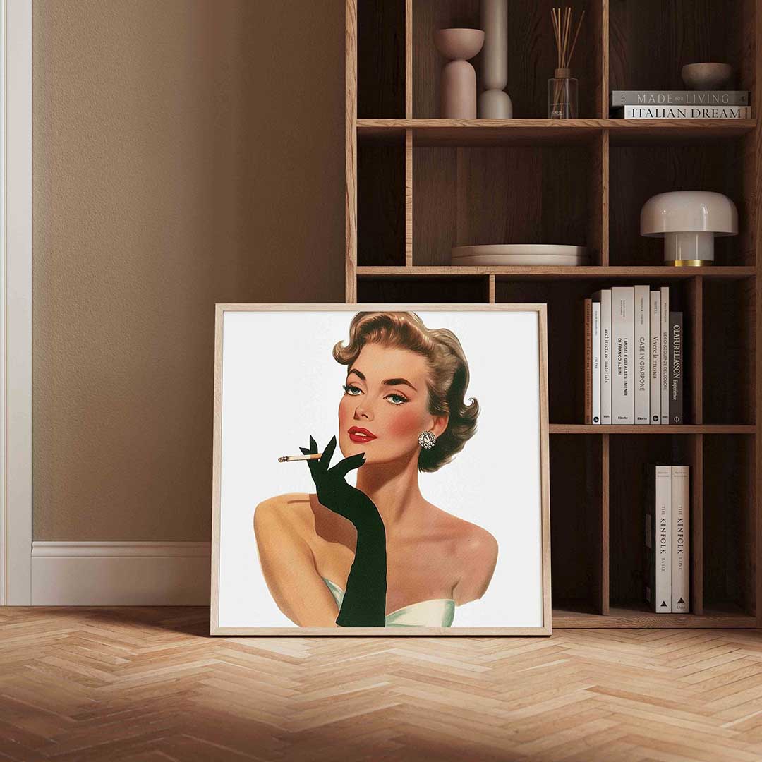 Vrouw met sigaret Poster