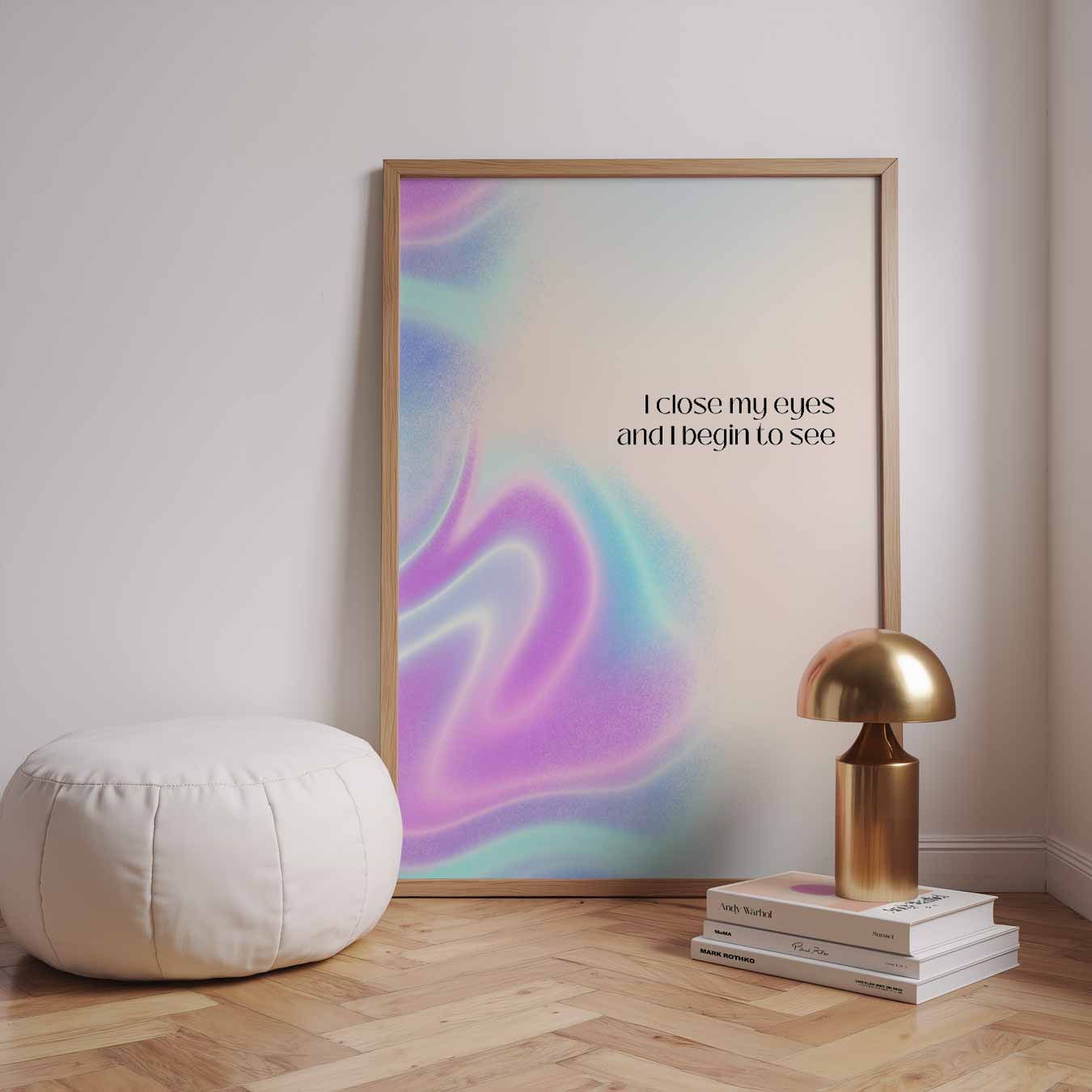 I Close My Eyes Poster-WallArtistic