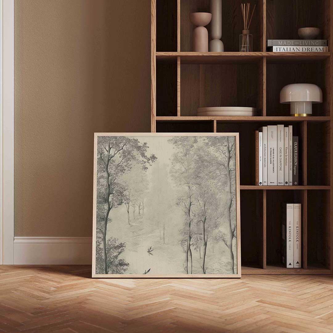 Bomen en libellen Poster