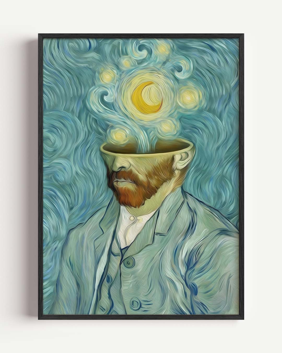 Dromerige Sterrennacht Portret Poster-WallArtistic