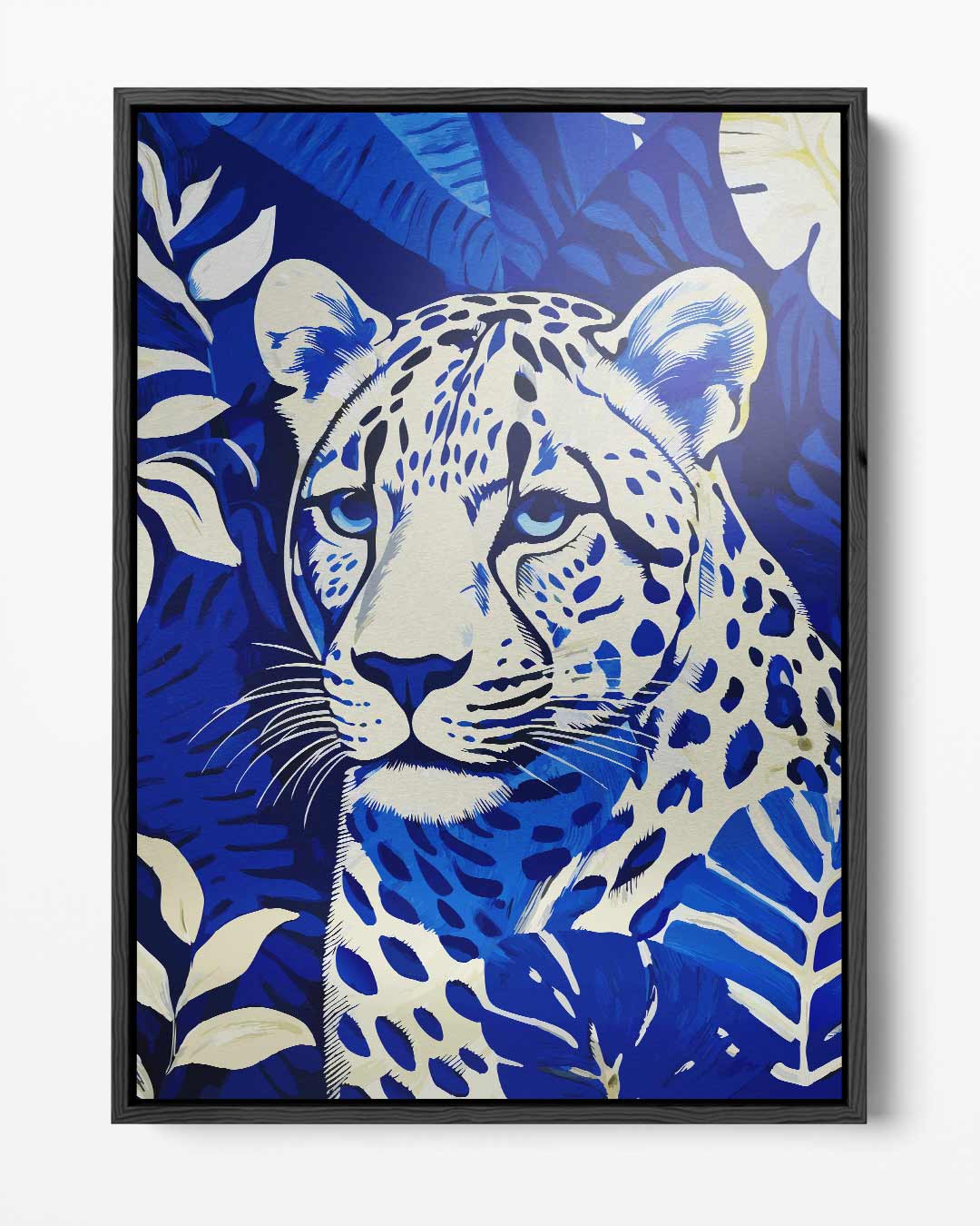 Blue Jungle Leopard Artwork