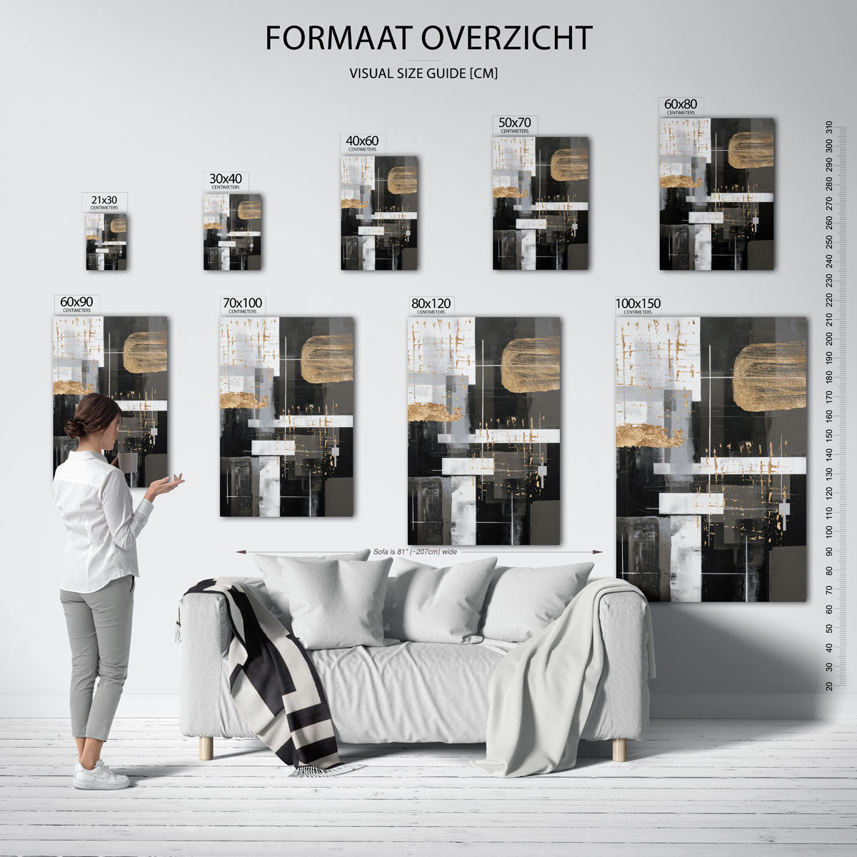 Abstracte geometrische vormen Poster