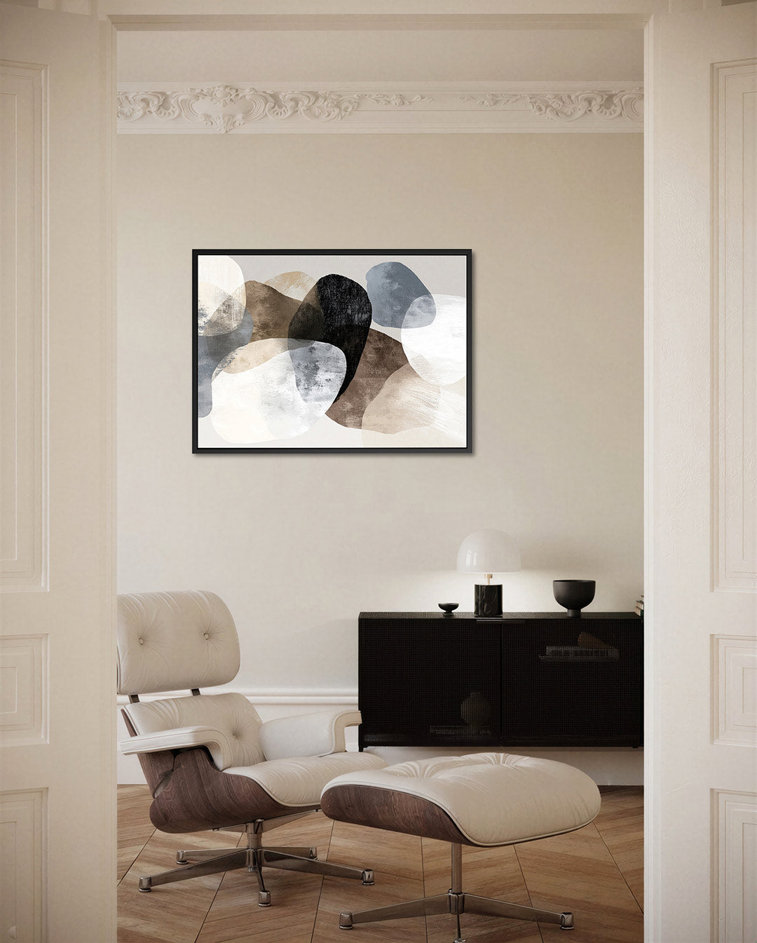 Organische vormen compositie Kunstwerk