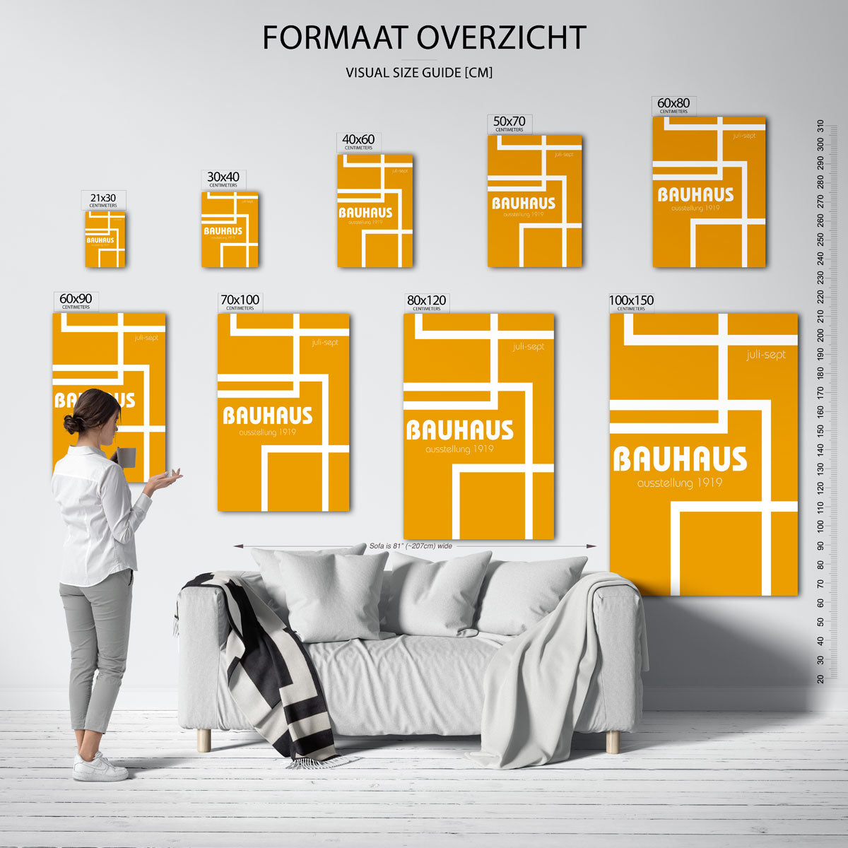 Lijnen en vlakkenspel Poster