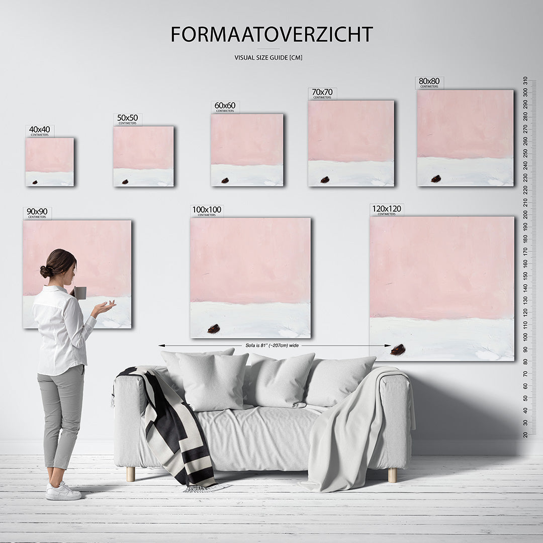 Zachte kleurvlakken Kunstwerk