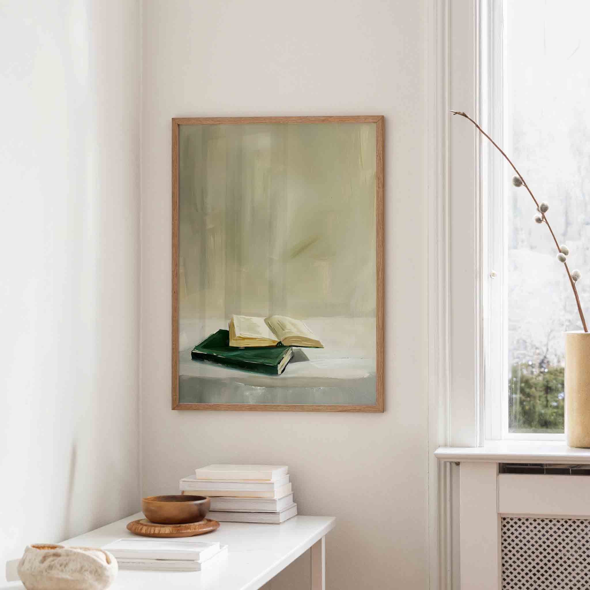 Boeken op tafel Poster